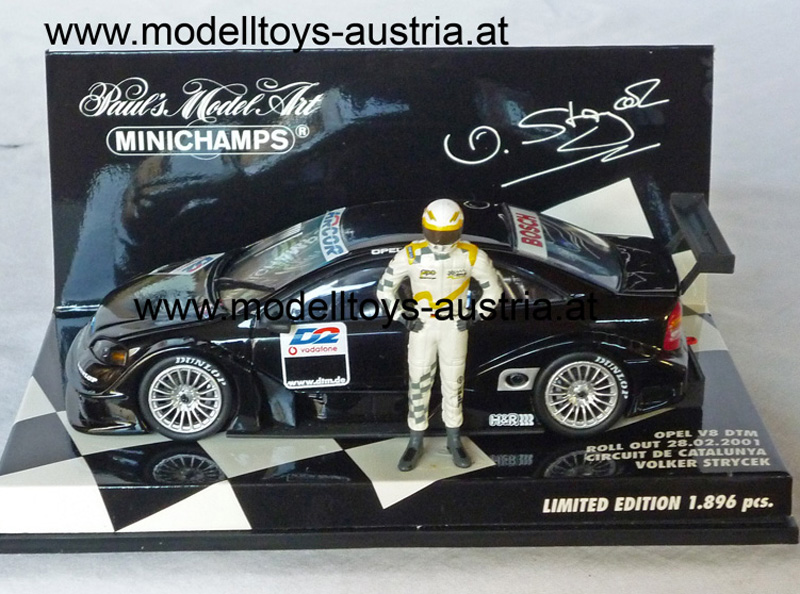 Opel V8 DTM 2001 Roll Out Circuit de Catalunya Volker STRYCEK 1:43 Opel V8 DTM 2001 Roll Out Circuit de Catalunya Volker STRYCEK 1:43
